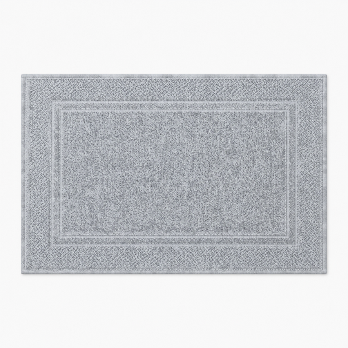 Tapis de bain luxe à double cadre tissé dans une salle de bain élégante