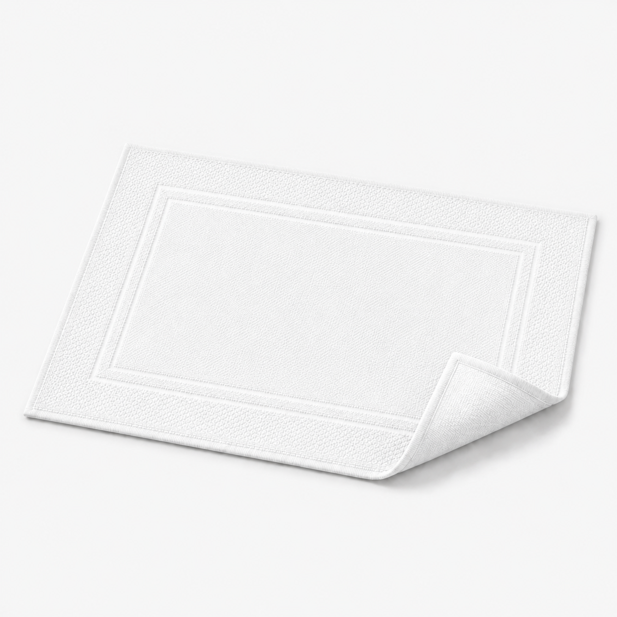 Tapis de bain à double cadre tissé