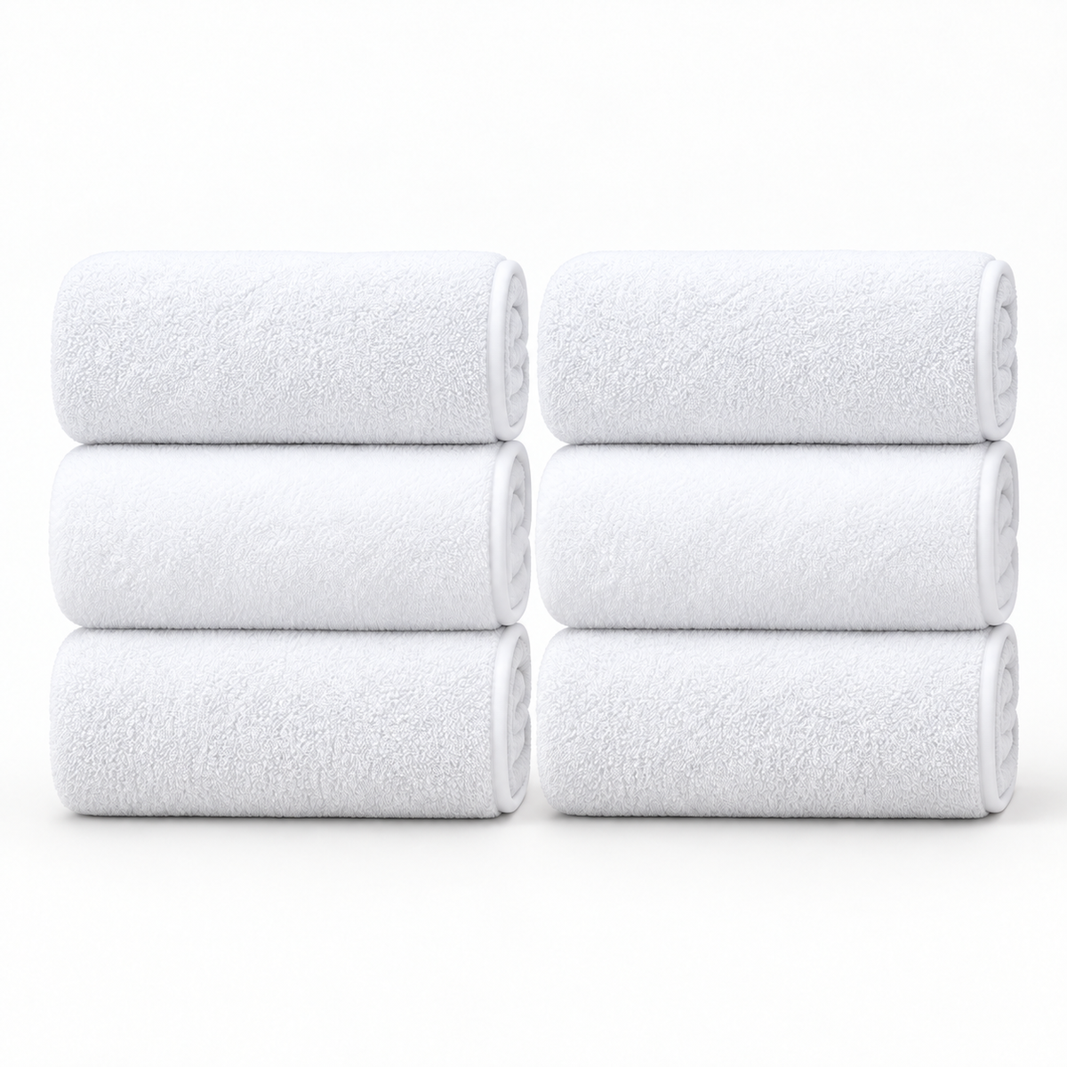Set de 6 serviettes douces et absorbantes