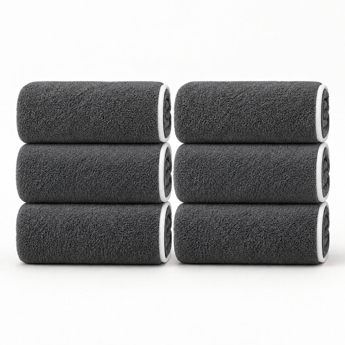 Set de 6 serviettes douces et absorbantes