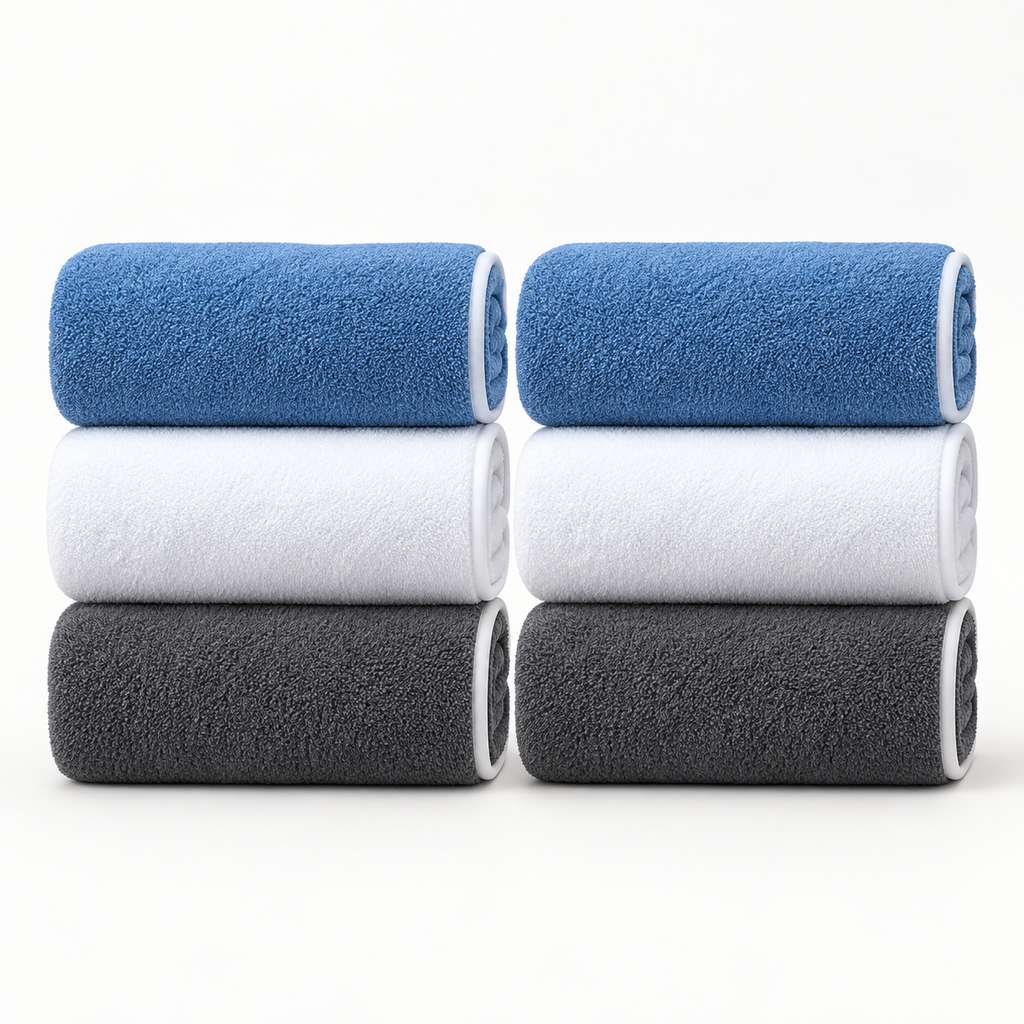 Set de 6 serviettes douces et absorbantes