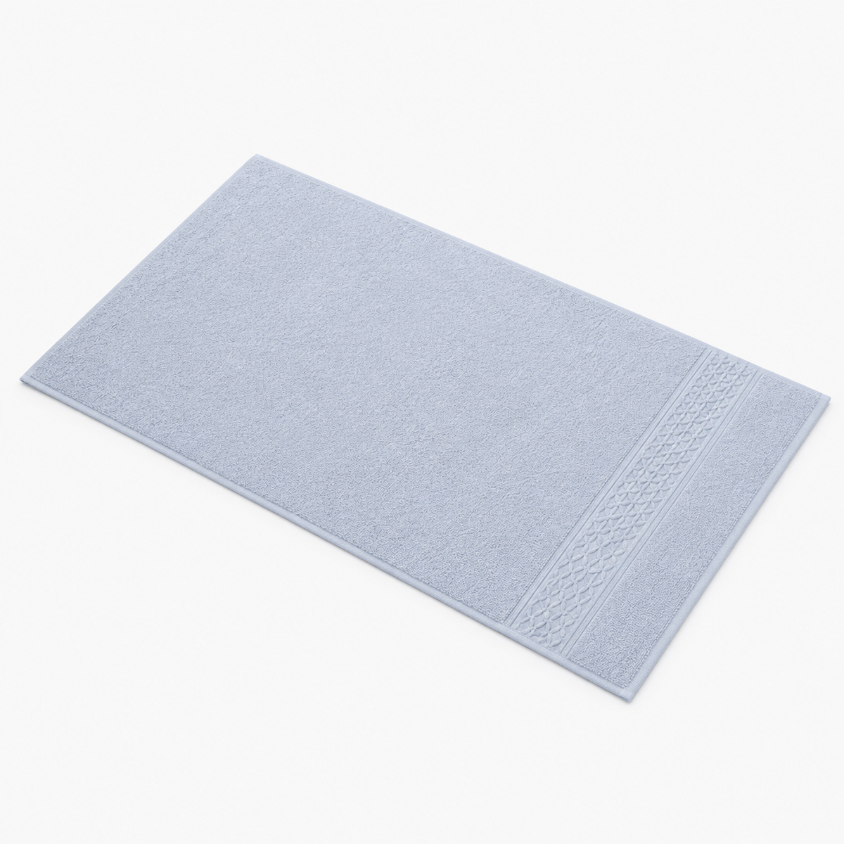 Serviette pour les mains à bande géométrique tissée