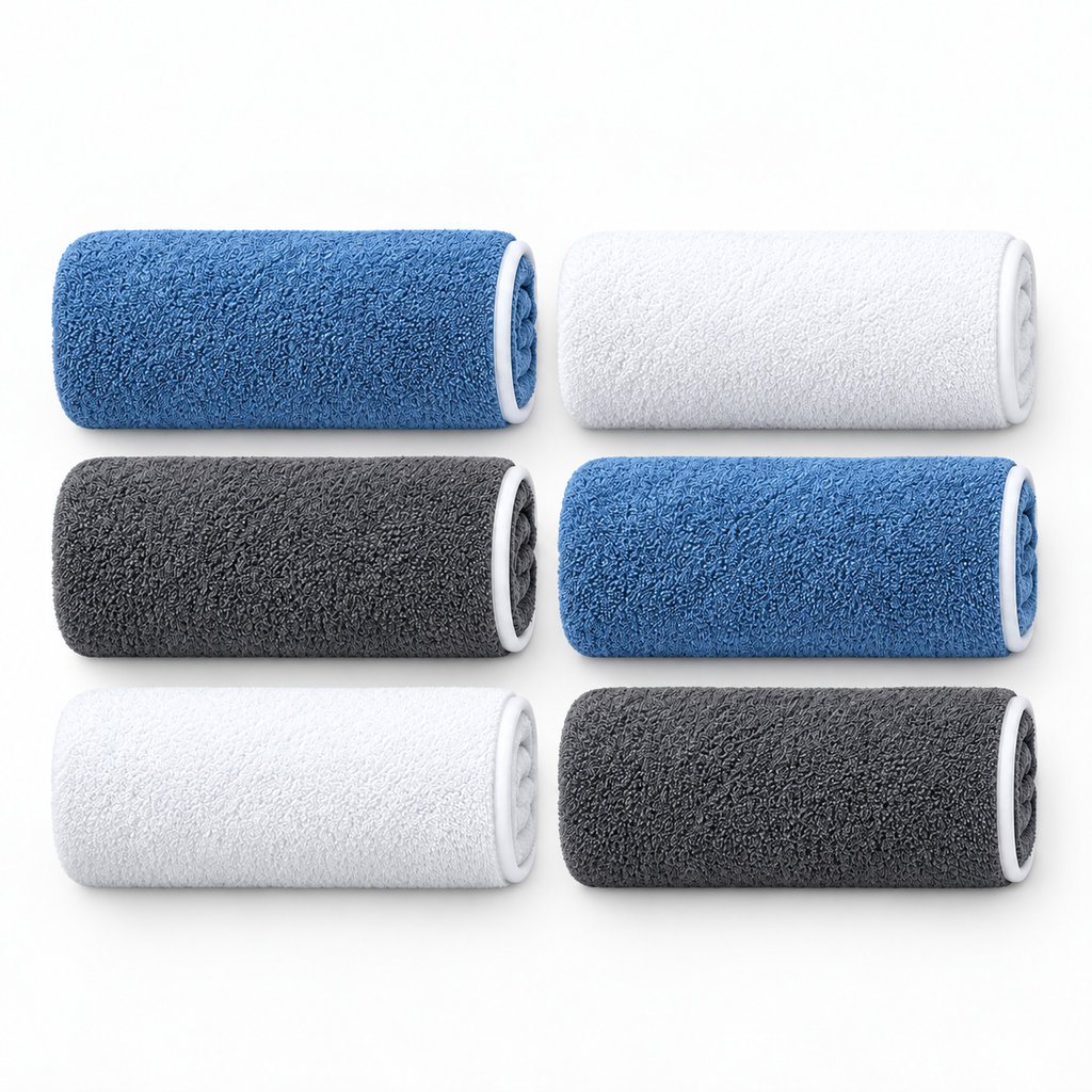 Set de 6 serviettes douces et absorbantes