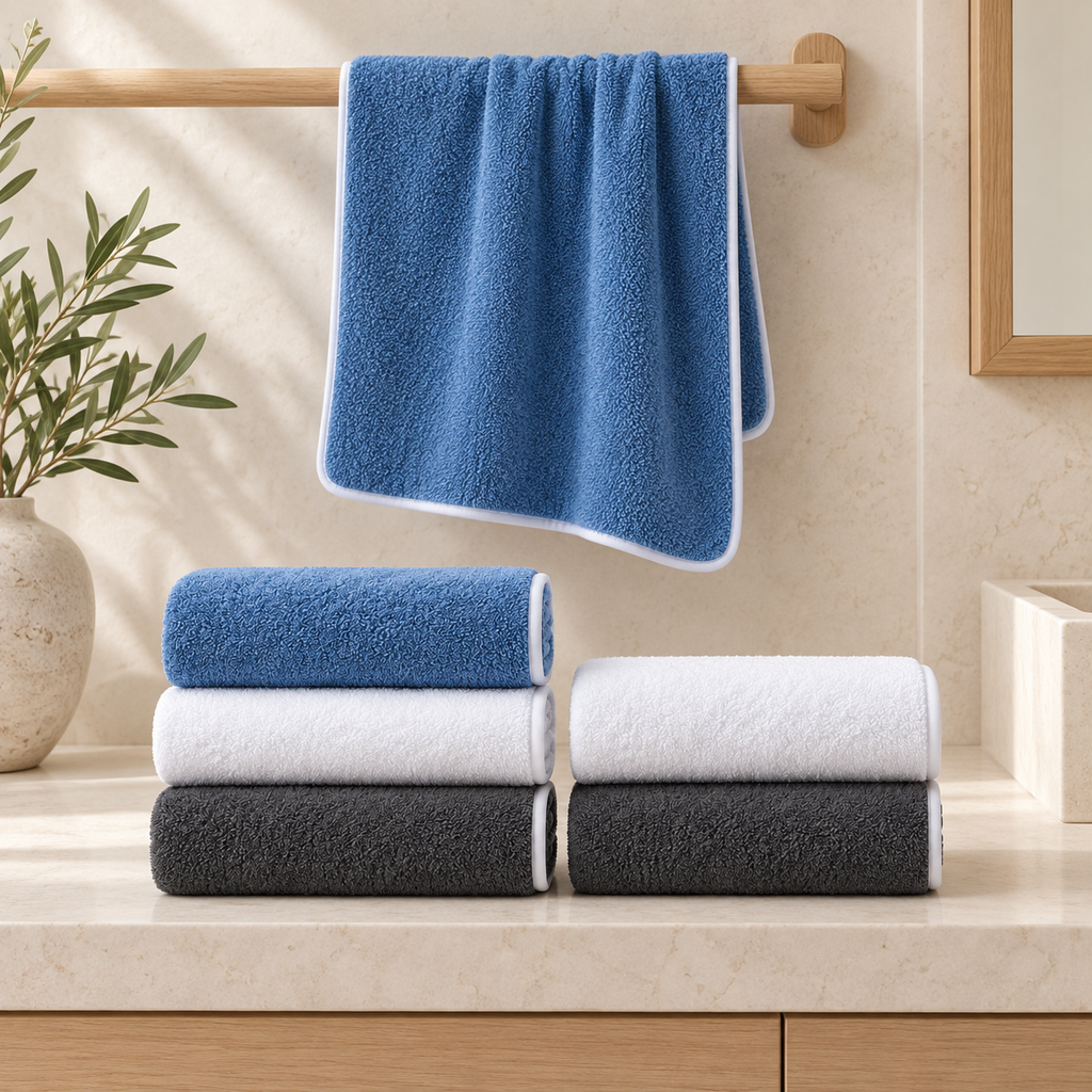 Set de 6 serviettes douces et absorbantes