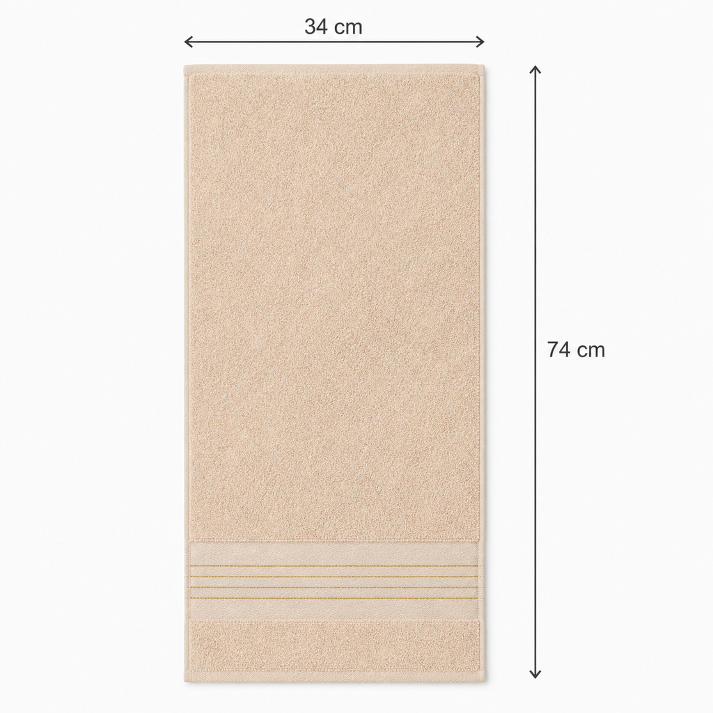 Serviette pour les mains à surpiqûres délicates
