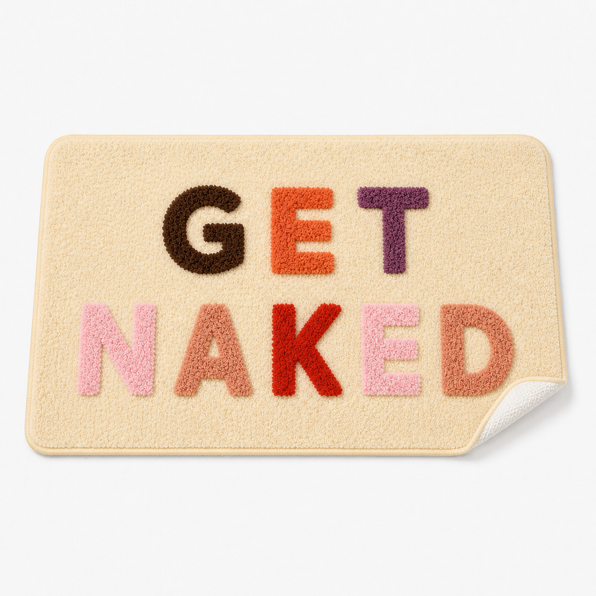 Tapis de bain graphique "Get Naked"