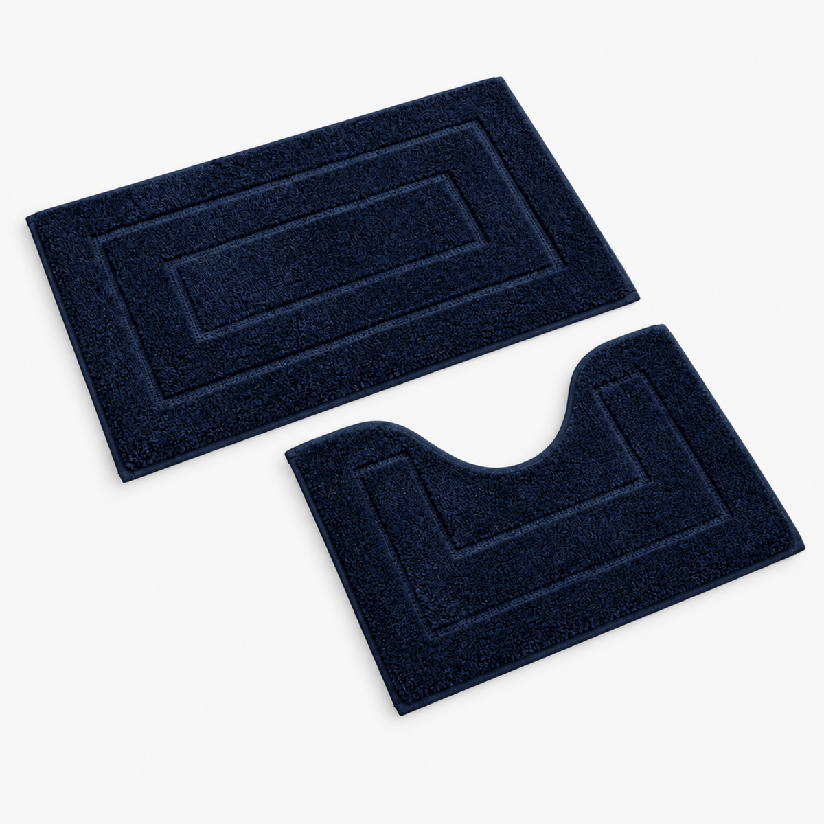 Ensemble de tapis de salle de bain à relief géométrique