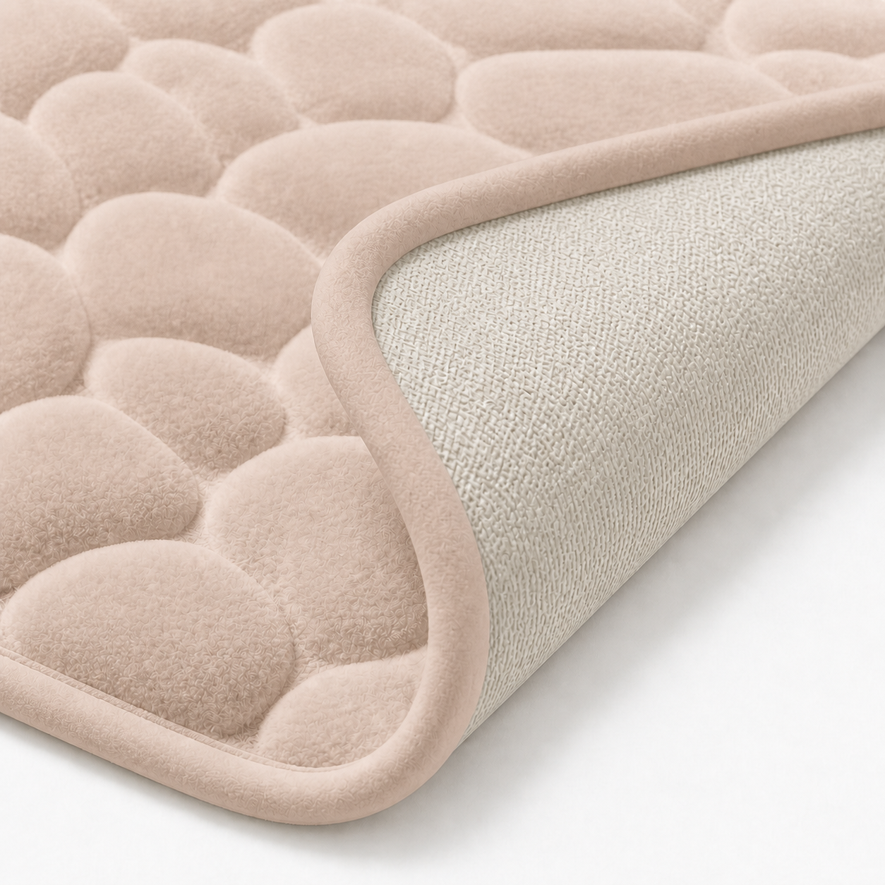 Tapis de bain effet pavé