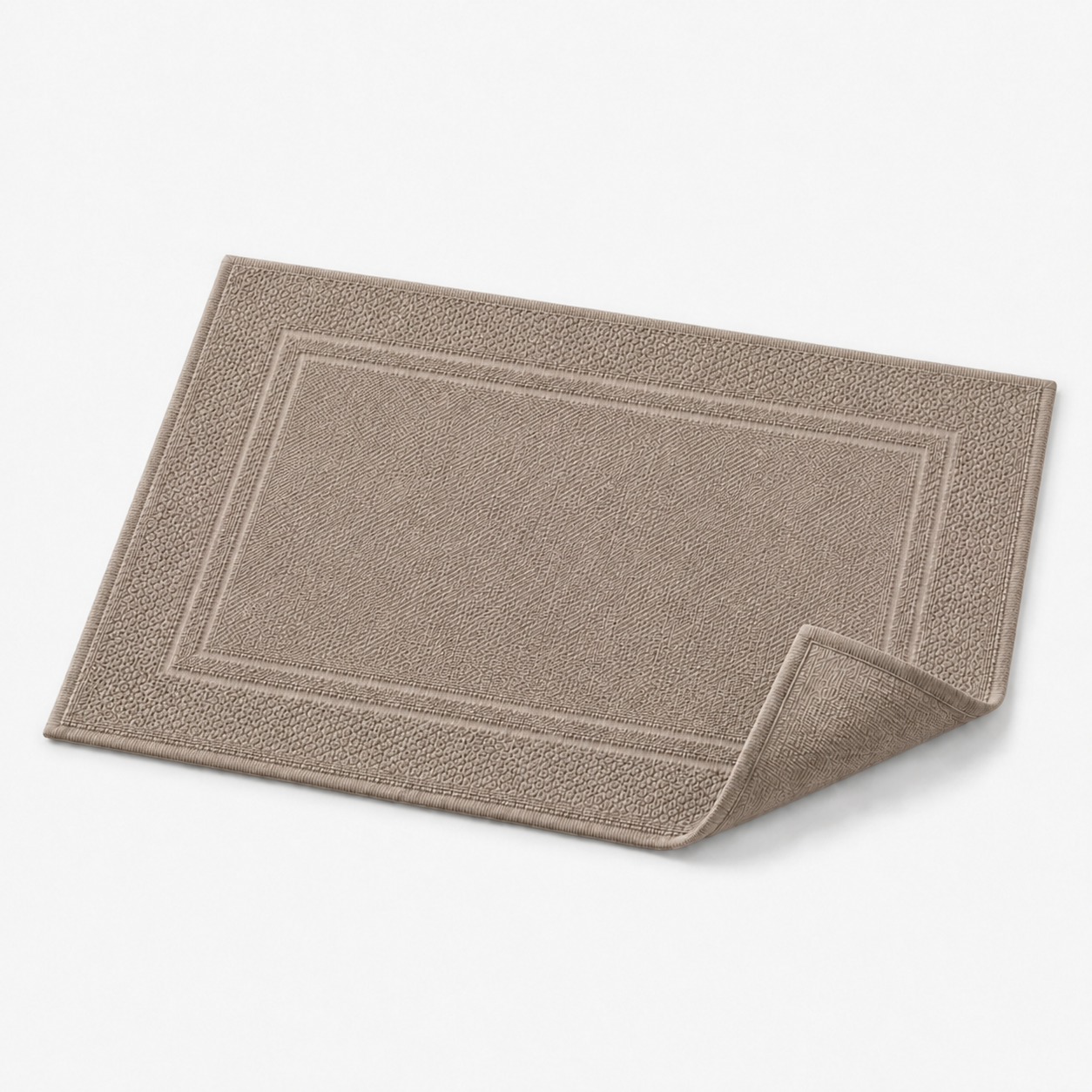 Tapis de bain à double cadre tissé