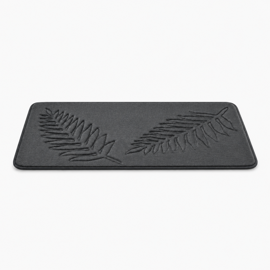 Tapis de bain botanique