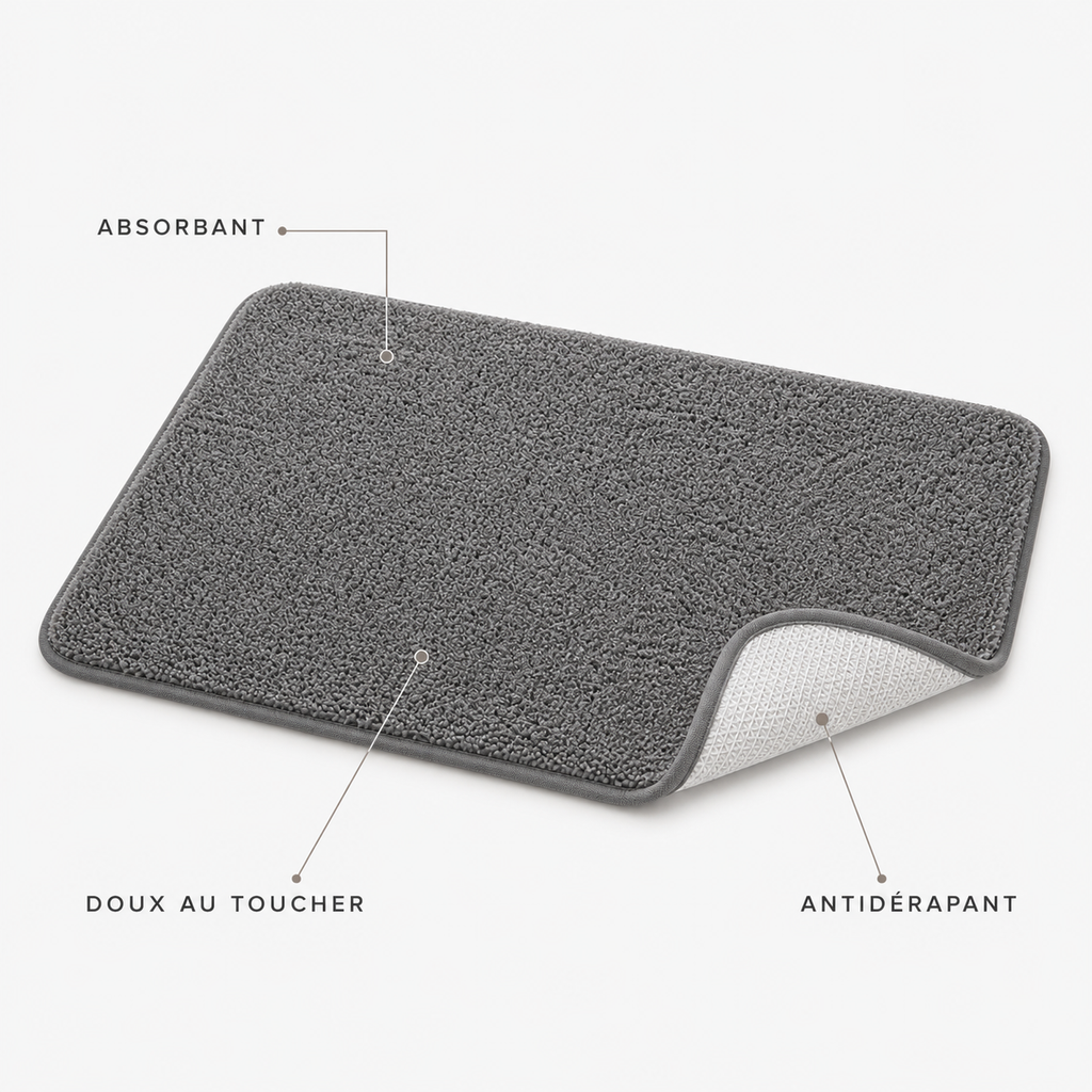 Tapis de bain texturé