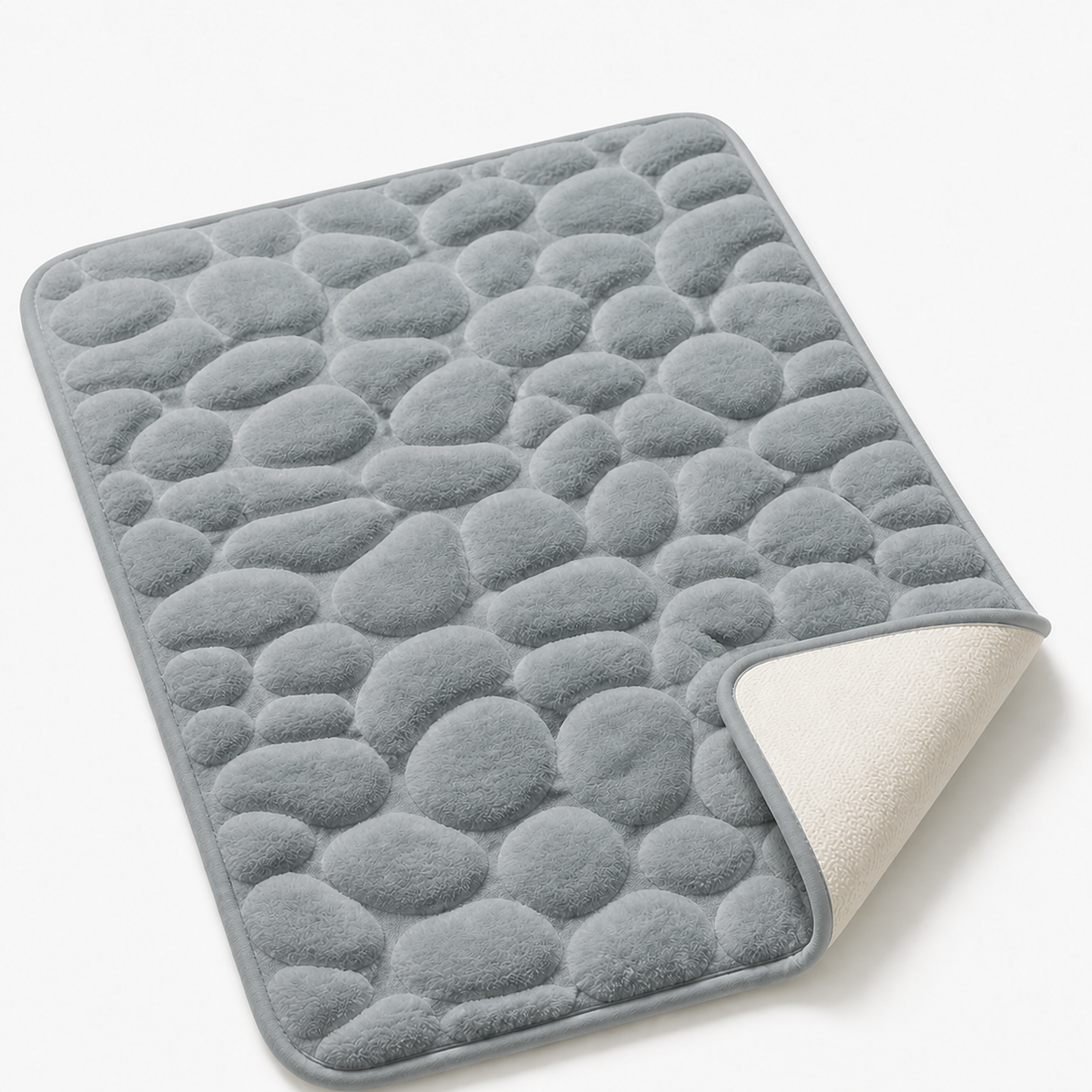 Tapis de bain effet pavé