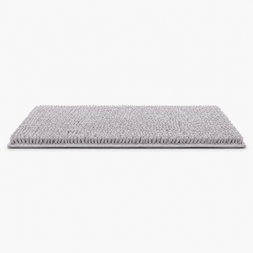 Tapis de bain en chenille moelleuse