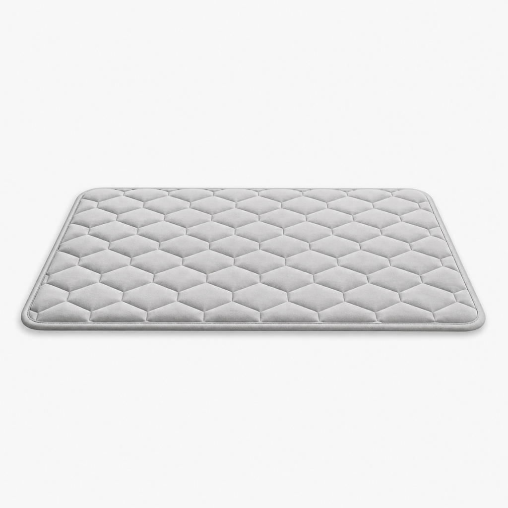 Tapis de bain à relief alvéolé