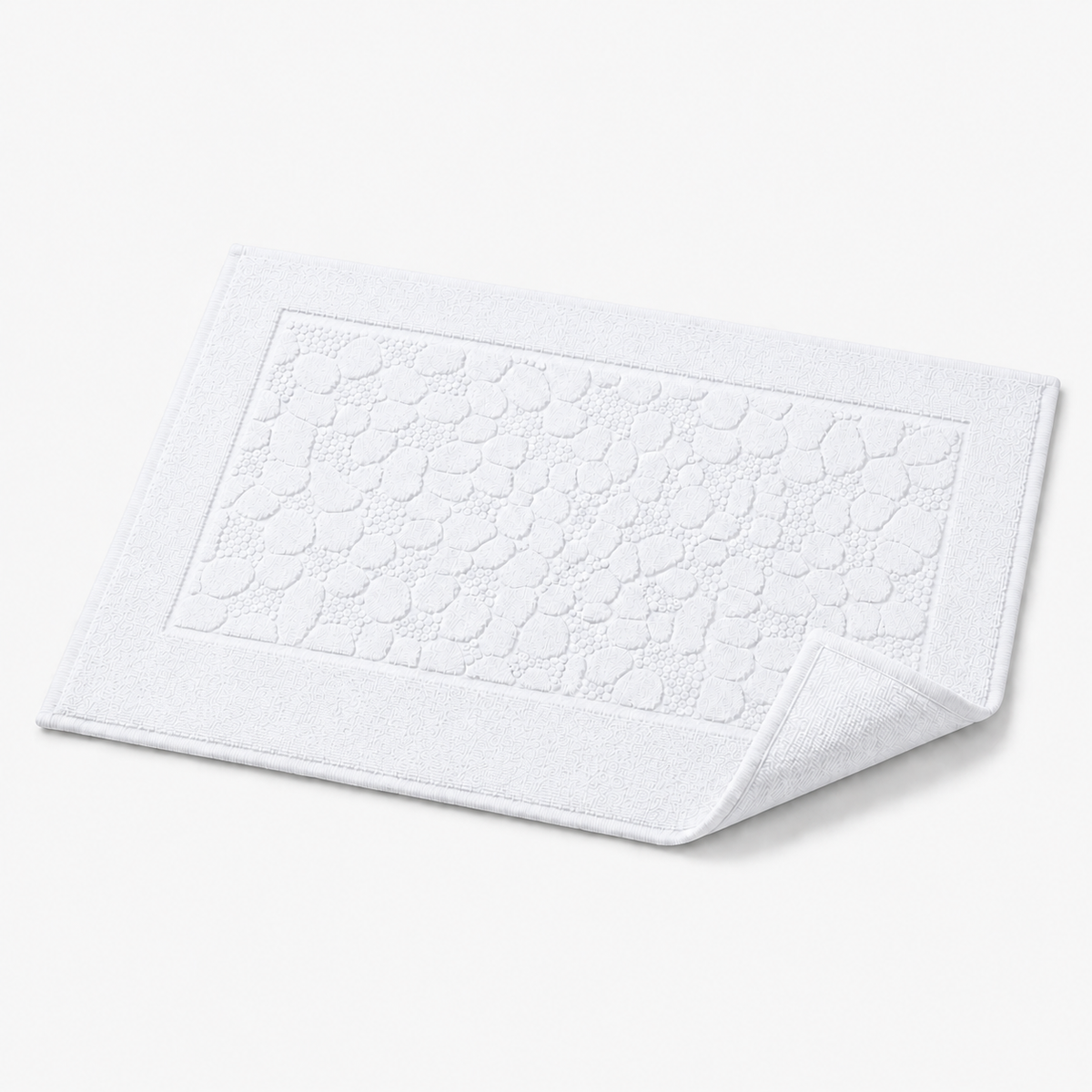 Tapis de bain à relief minéral