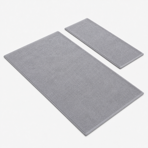 Duo de serviettes unies au toucher velours