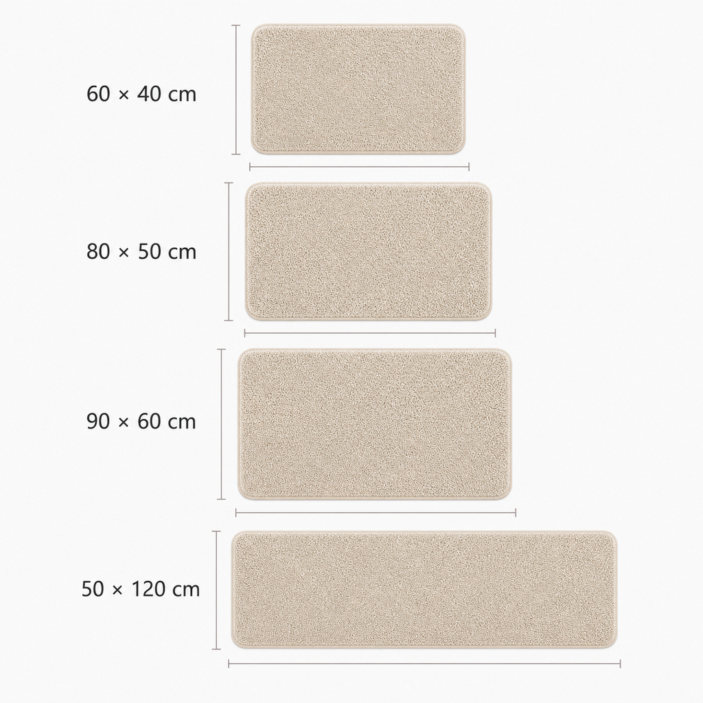 Tapis de bain épais et texturé