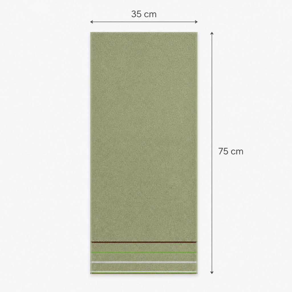 Serviette pour les mains à fines rayures