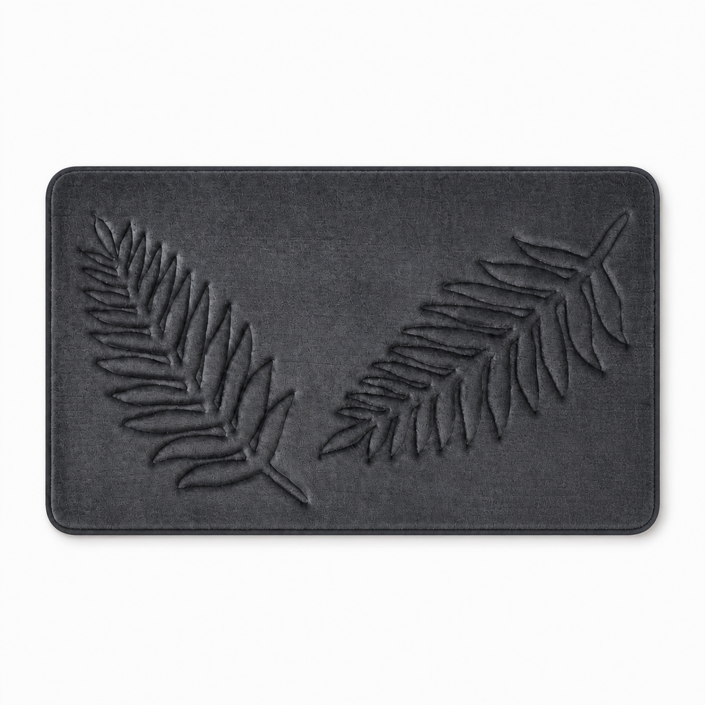 Tapis de bain botanique