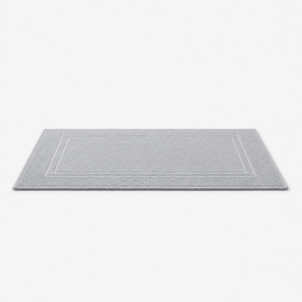 Tapis de bain à double cadre tissé