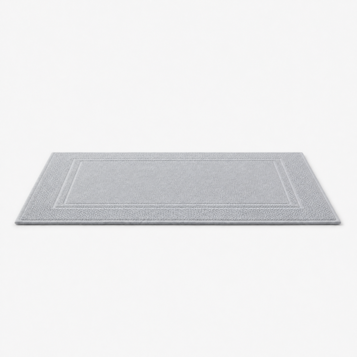 Tapis de bain à double cadre tissé