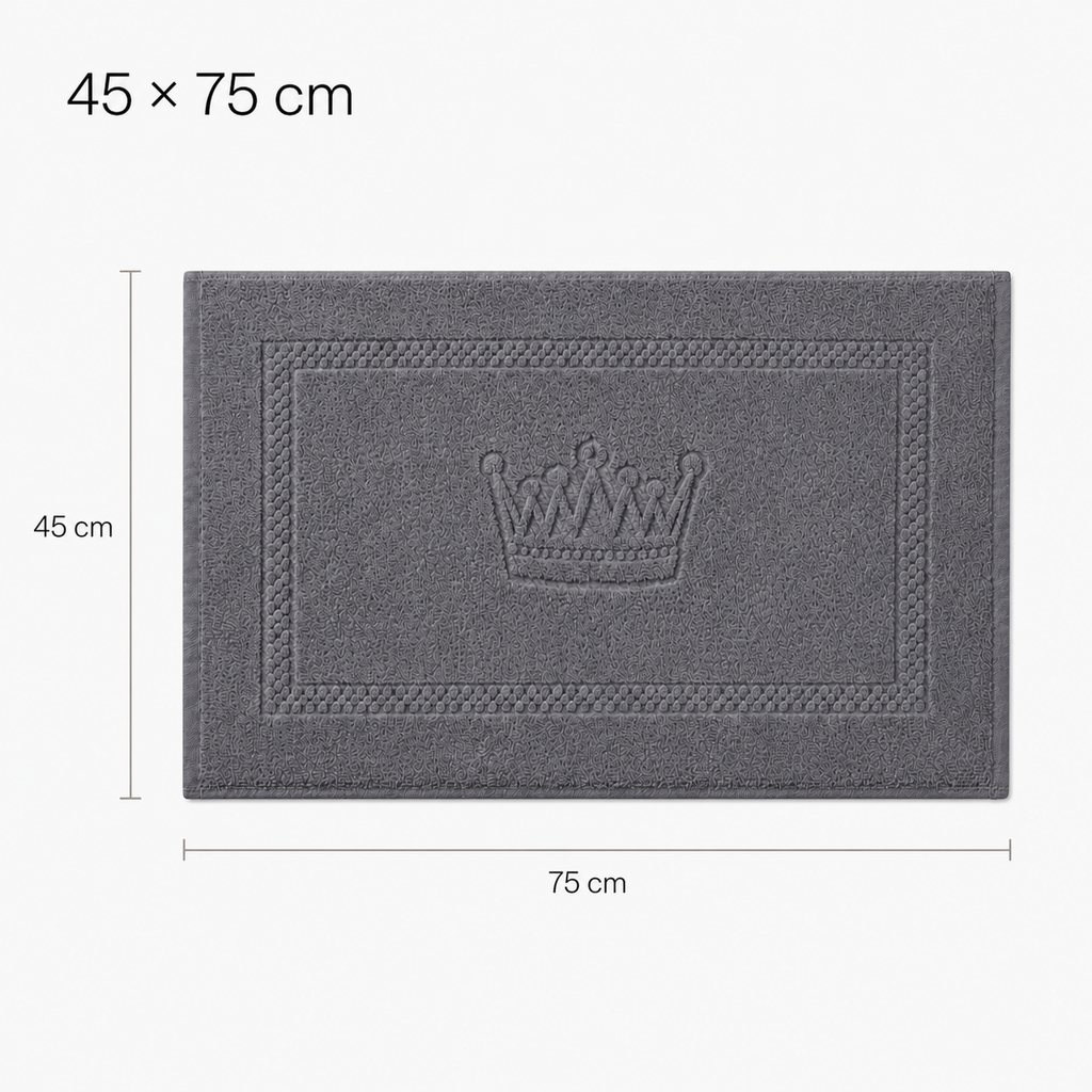 Tapis de bain à motif couronne