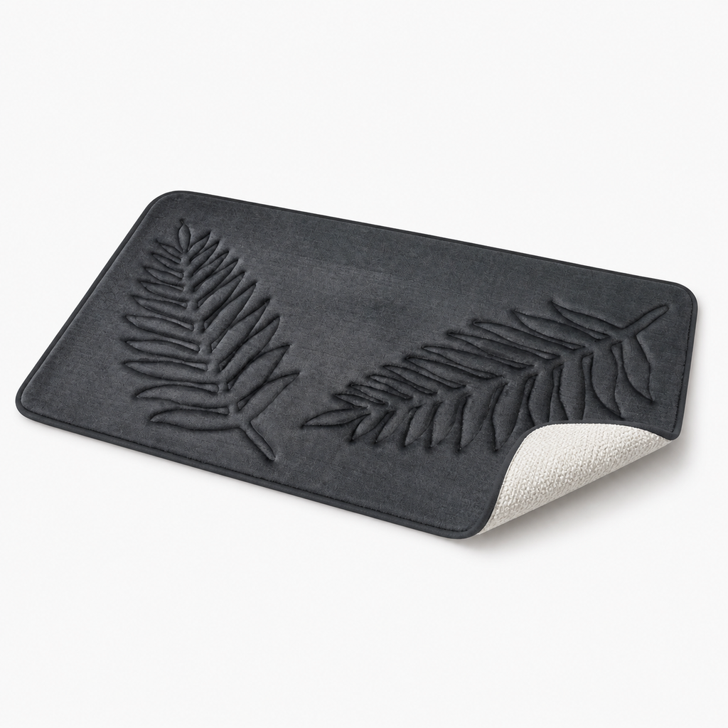 Tapis de bain botanique