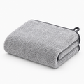 Serviette de bain grise effet chiné