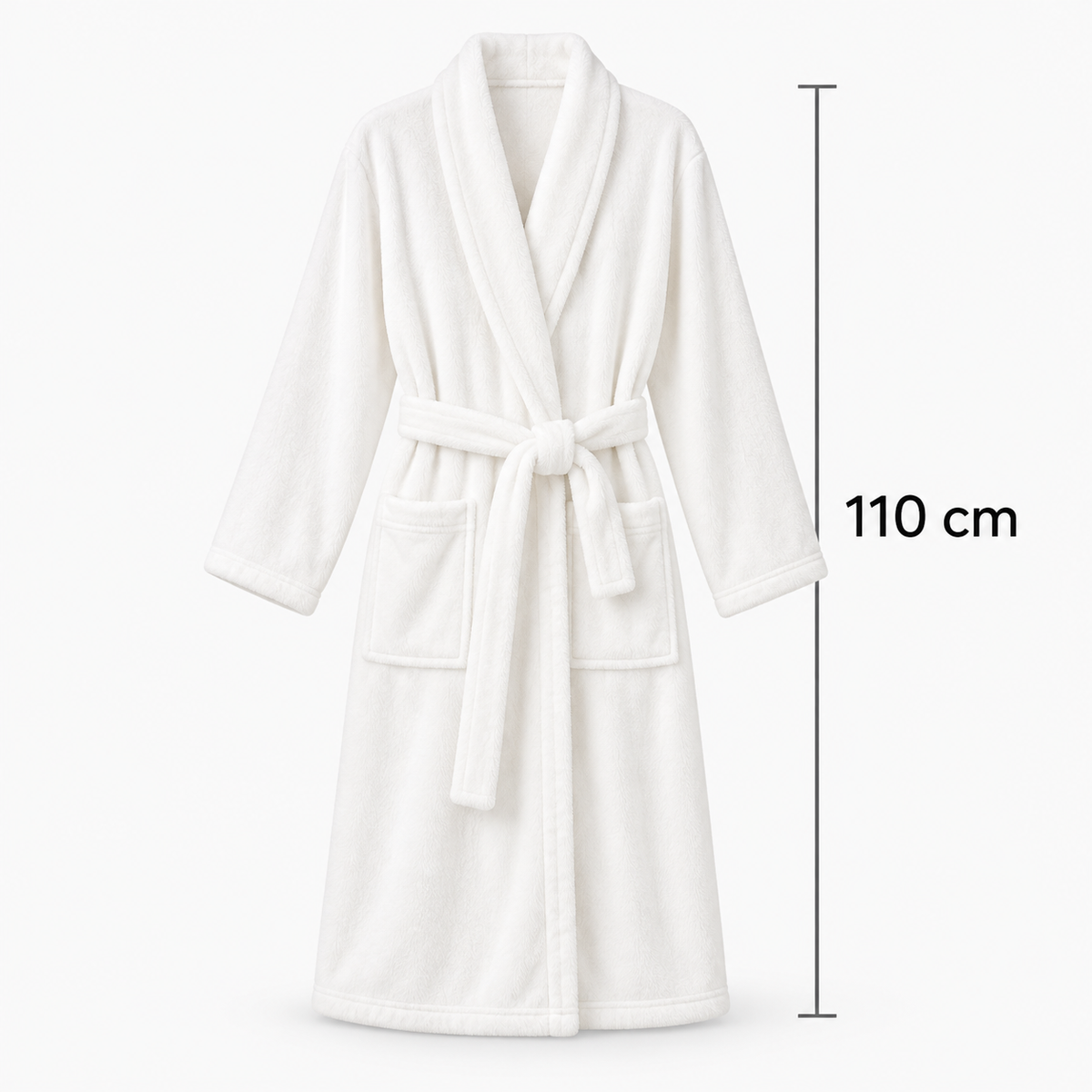 Peignoir long en polaire douce