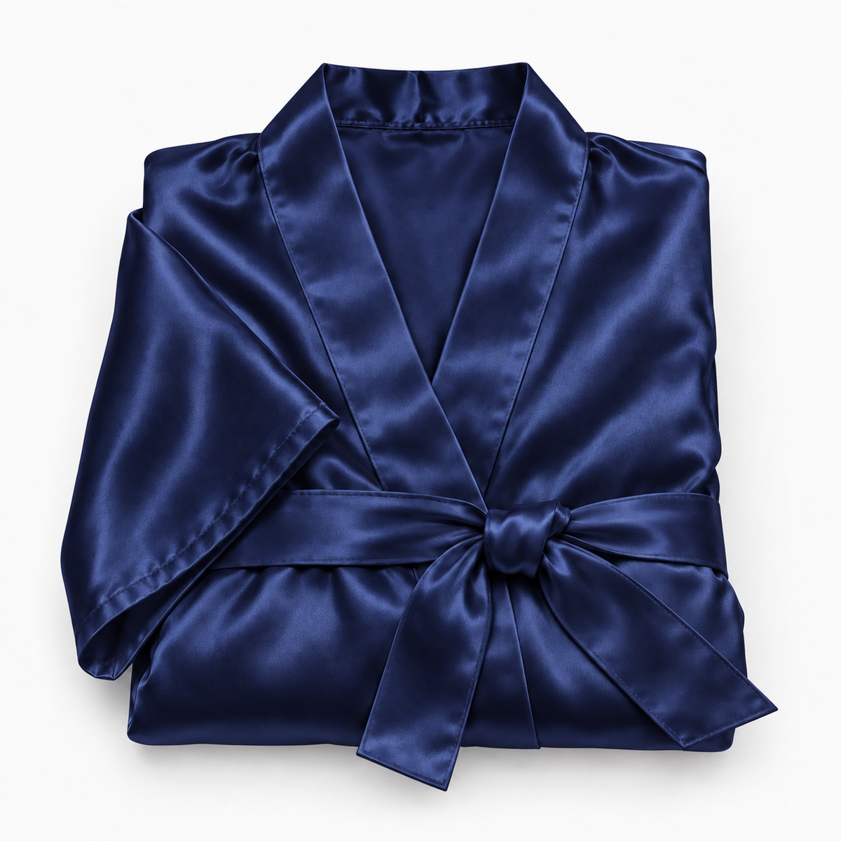 Peignoir kimono en satin soyeux