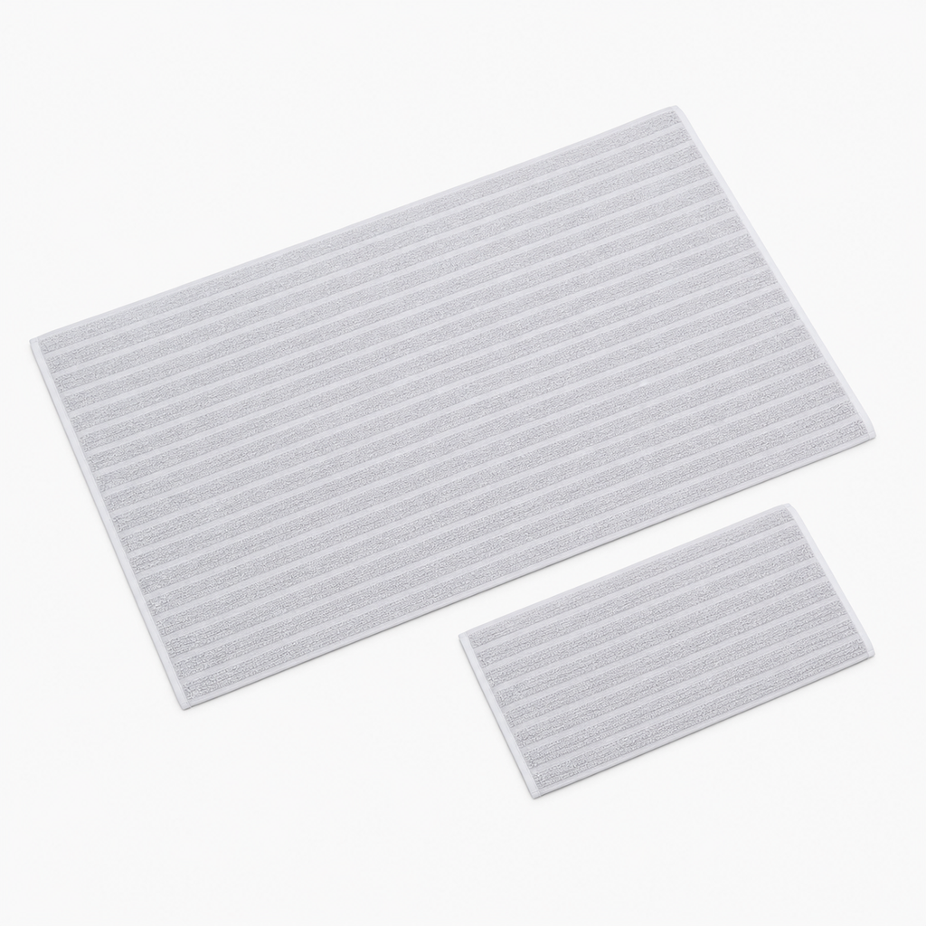 Duo de serviettes à fines rayures