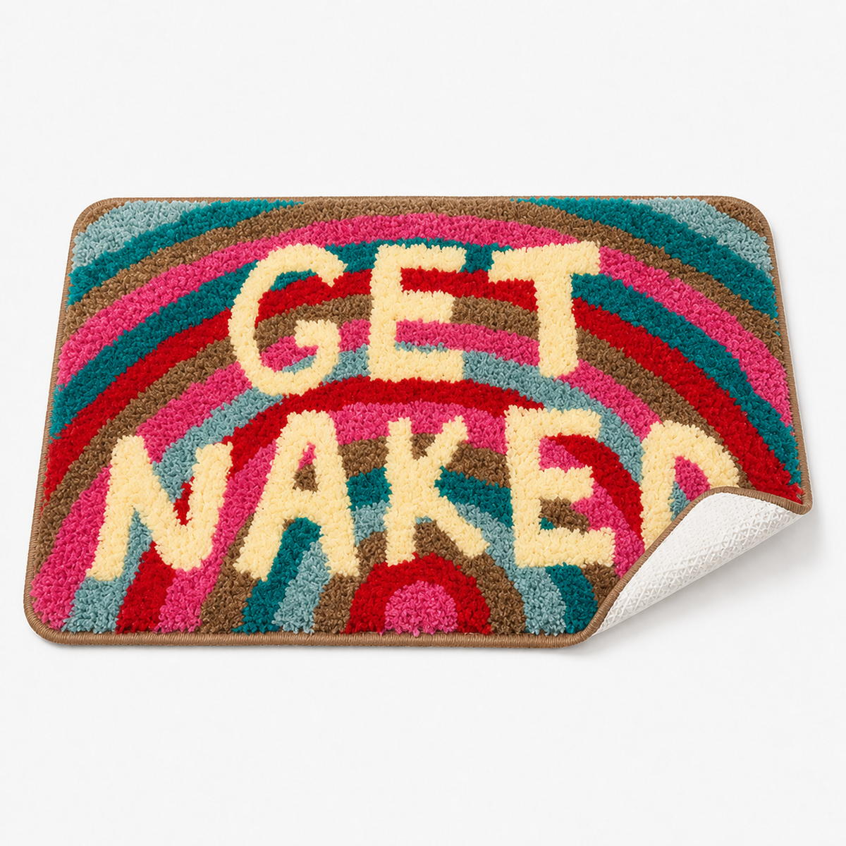 Tapis de bain graphique "Get Naked"