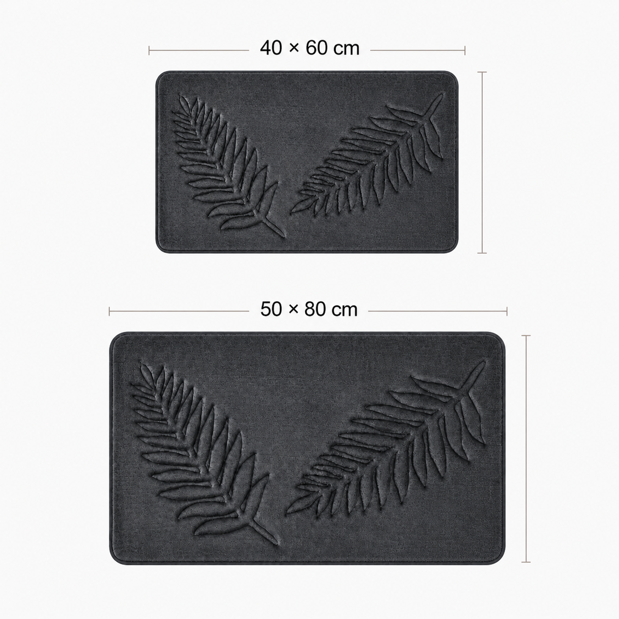Tapis de bain botanique