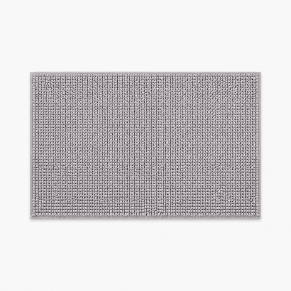Tapis de bain en chenille moelleuse