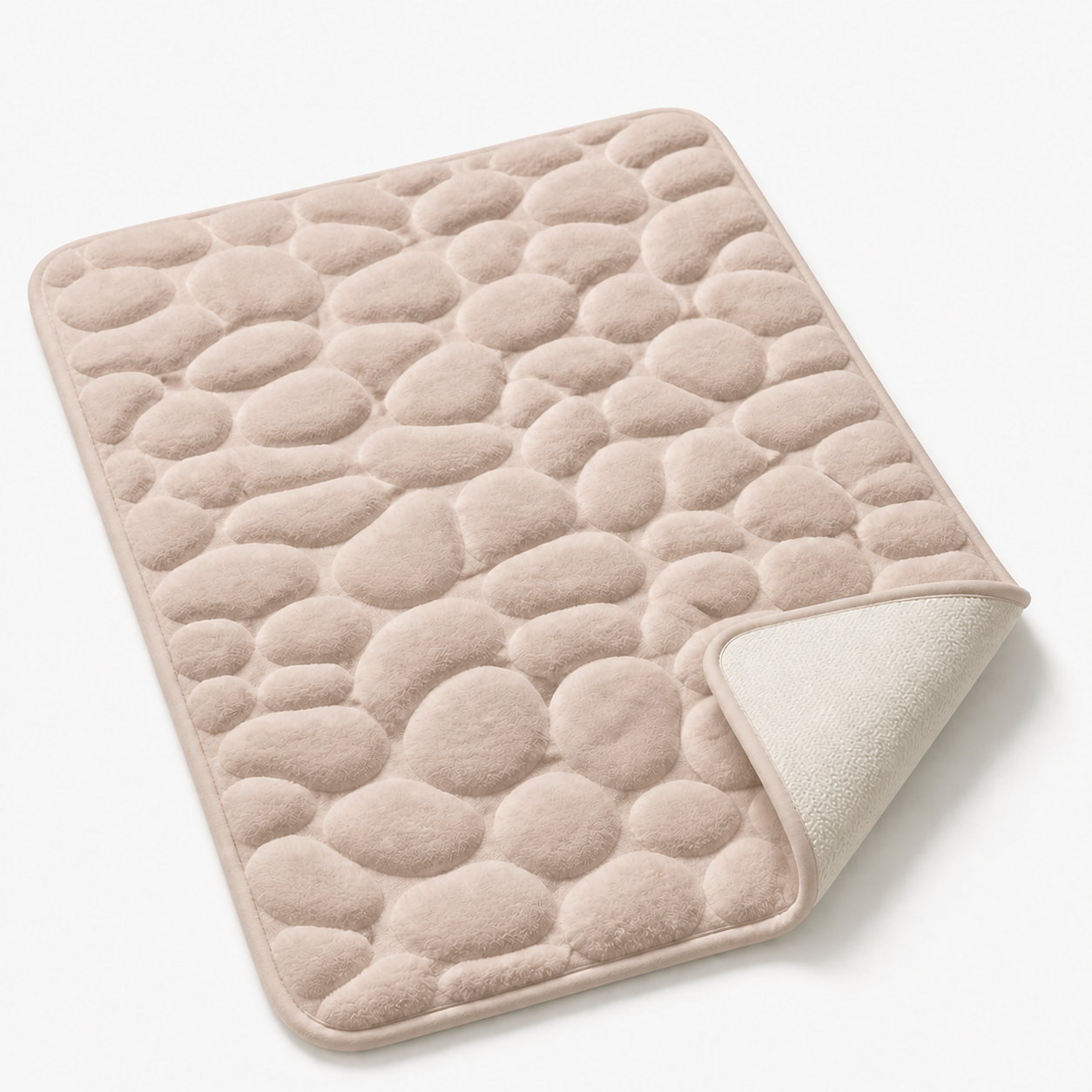 Tapis de bain effet pavé