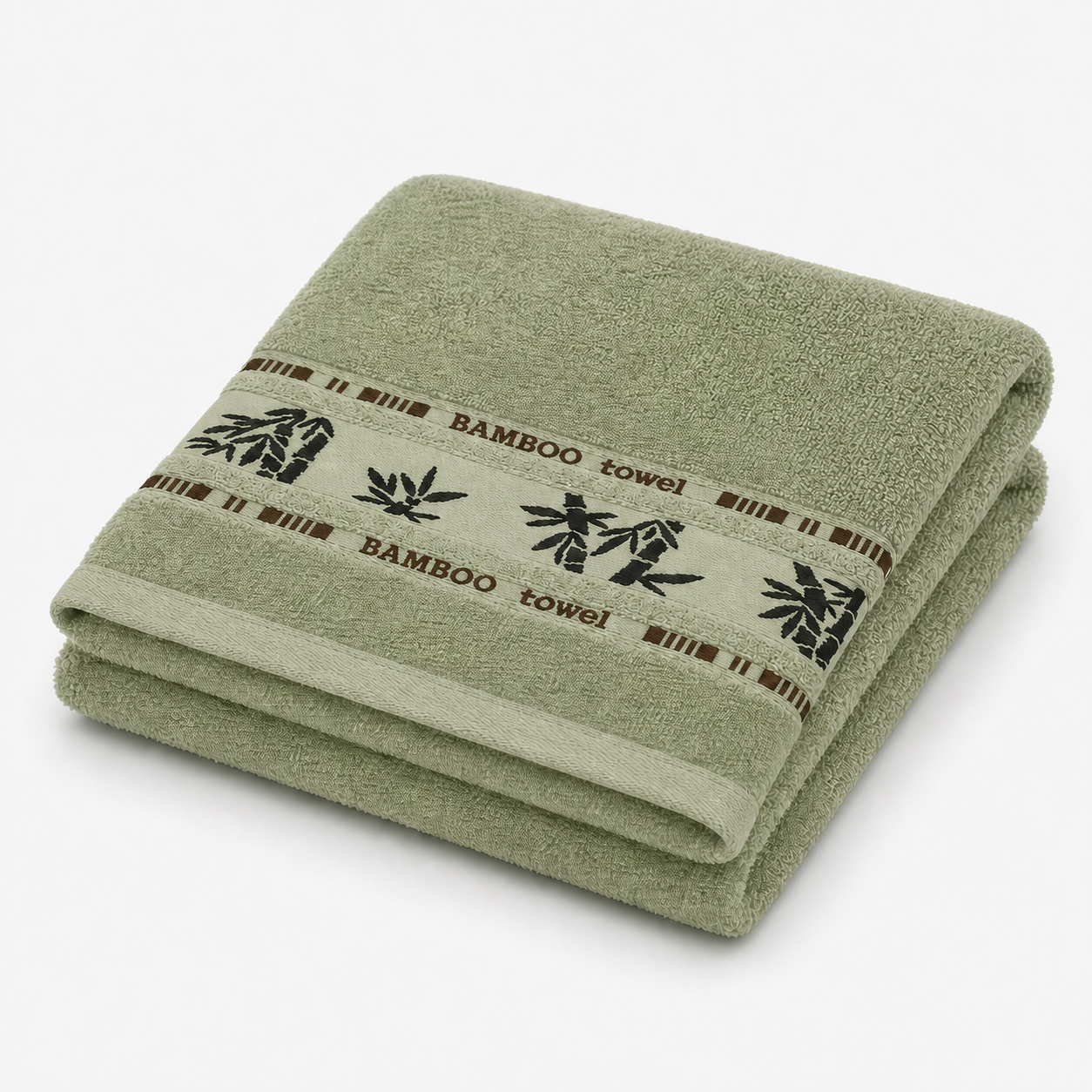 Serviette pour les mains à motif bambou