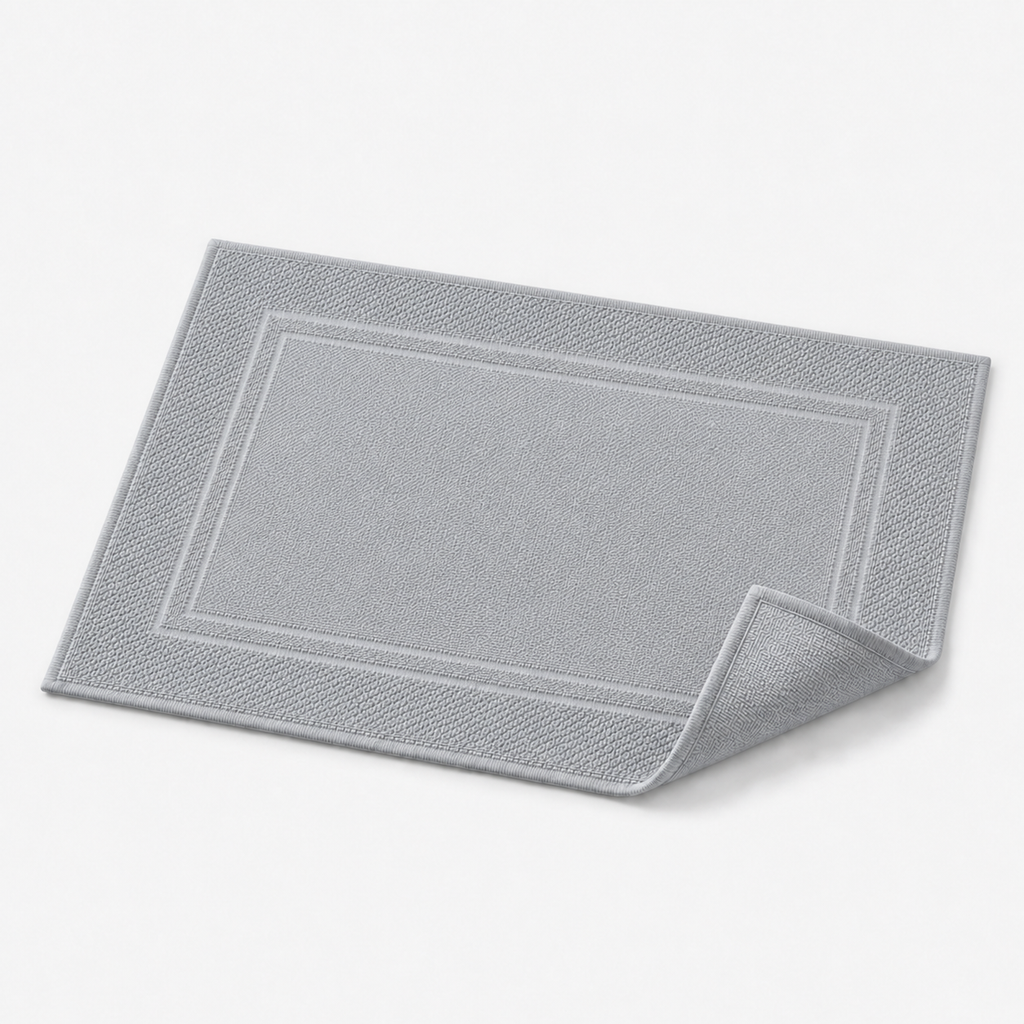 Tapis de bain à double cadre tissé