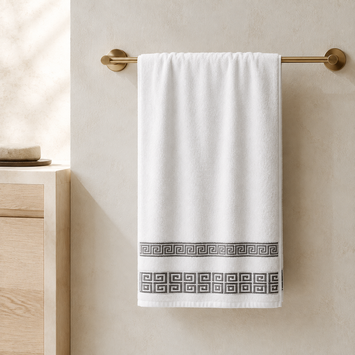 Serviette pour les mains à motifs élégants