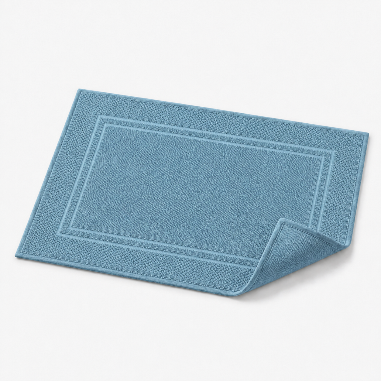Tapis de bain à double cadre tissé