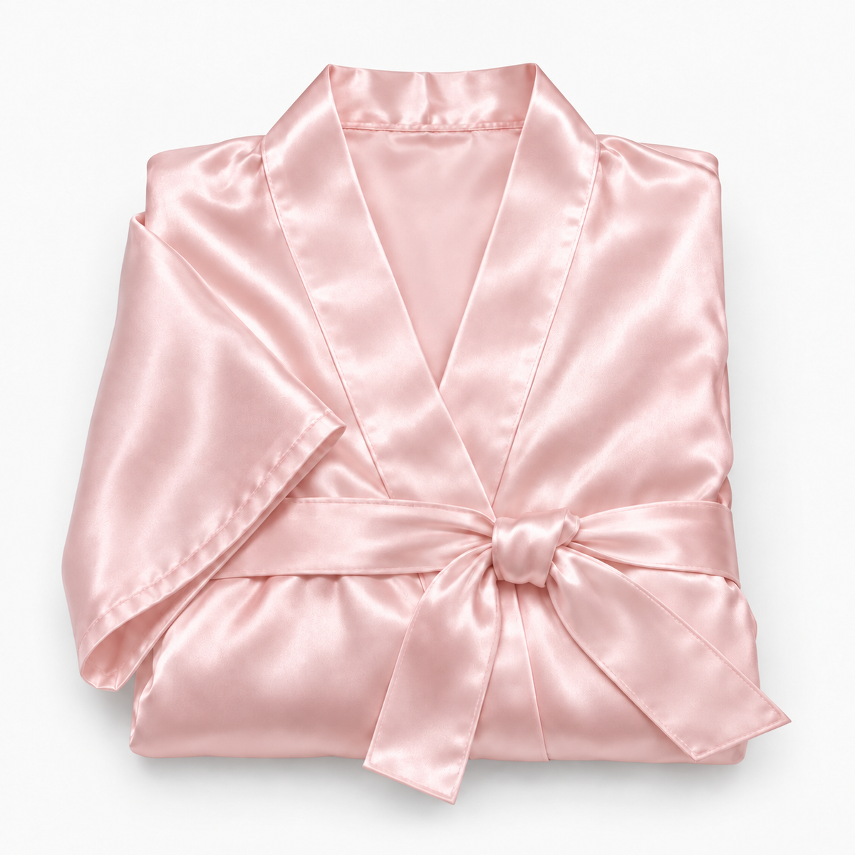 Peignoir kimono en satin soyeux