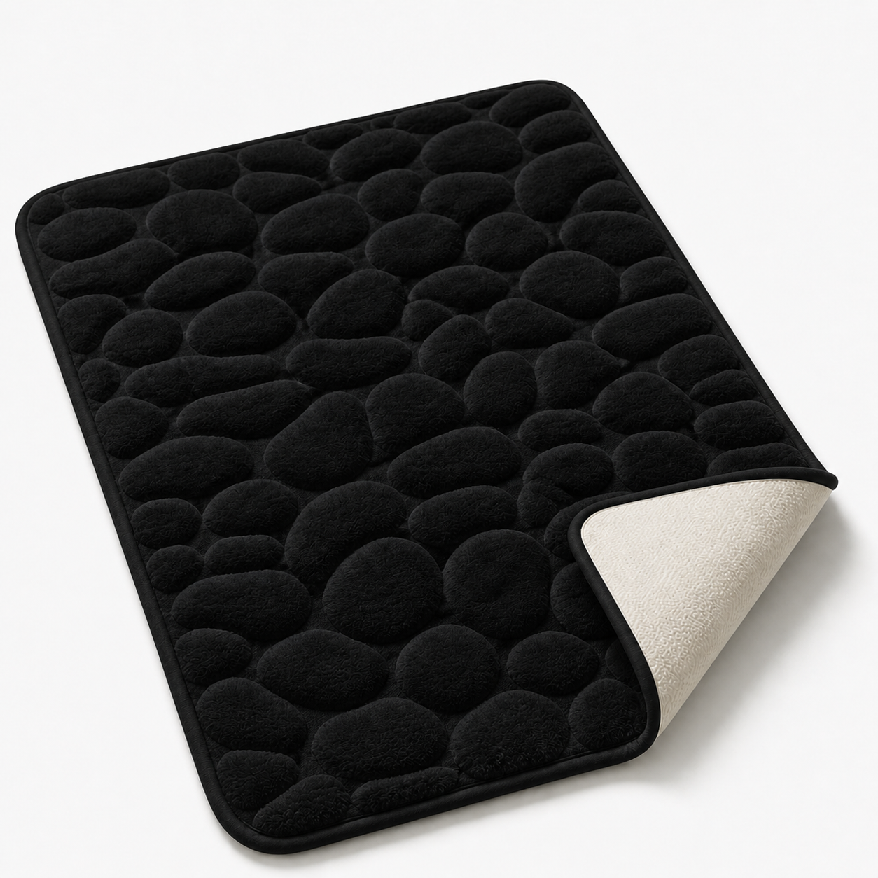 Tapis de bain effet pavé