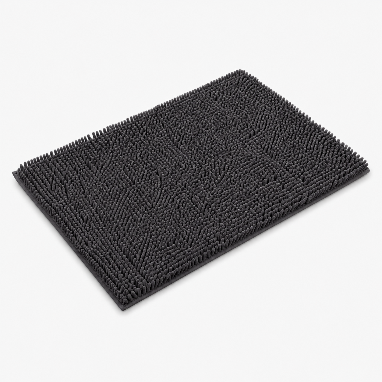 Tapis de bain en chenille moelleuse