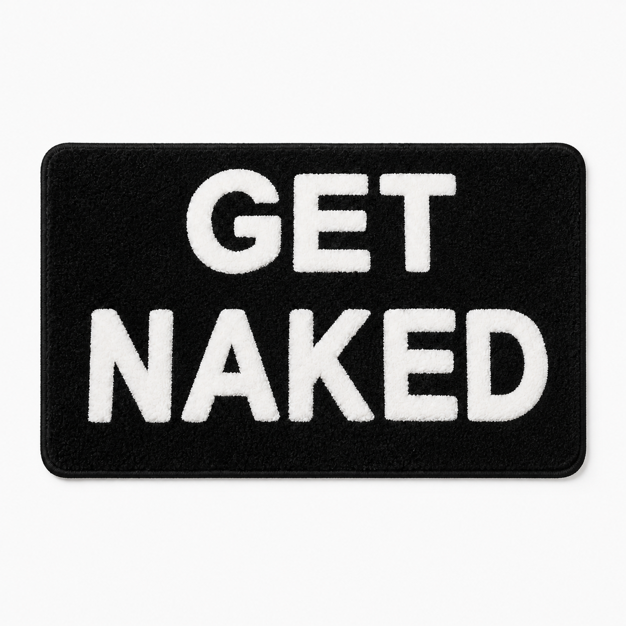 Tapis de bain graphique "Get Naked"