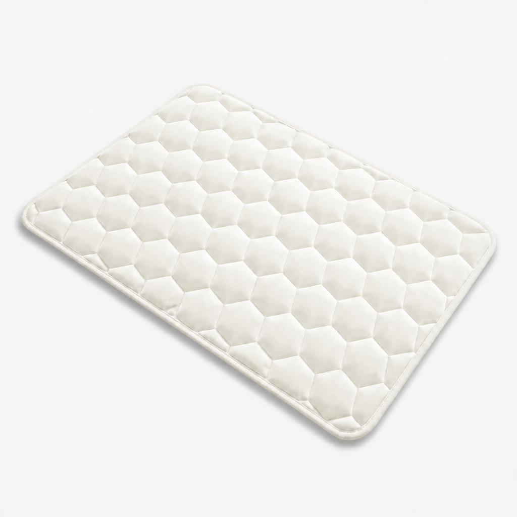 Tapis de bain à relief alvéolé