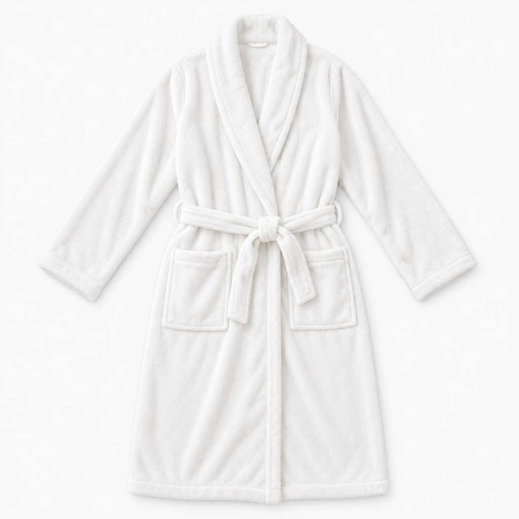 Peignoir long en polaire douce