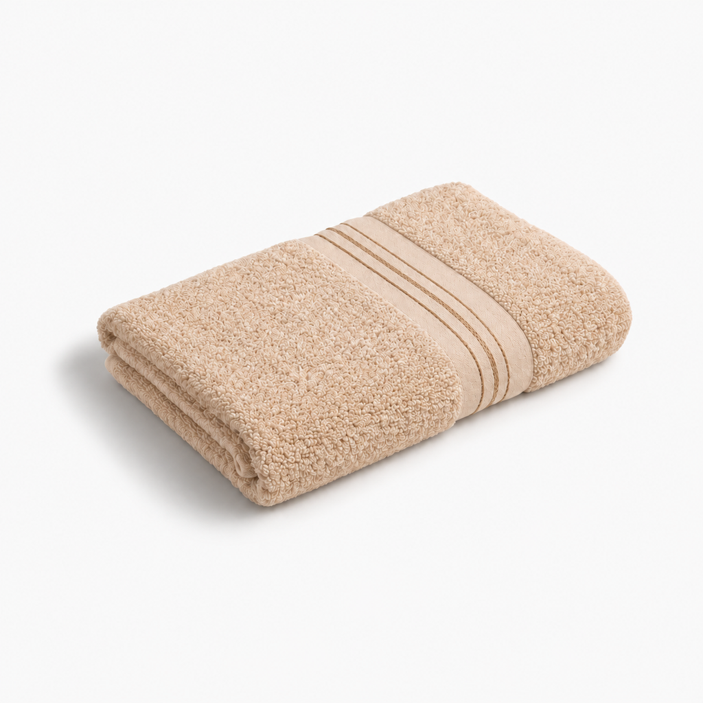 Serviette pour les mains à liserés dorés