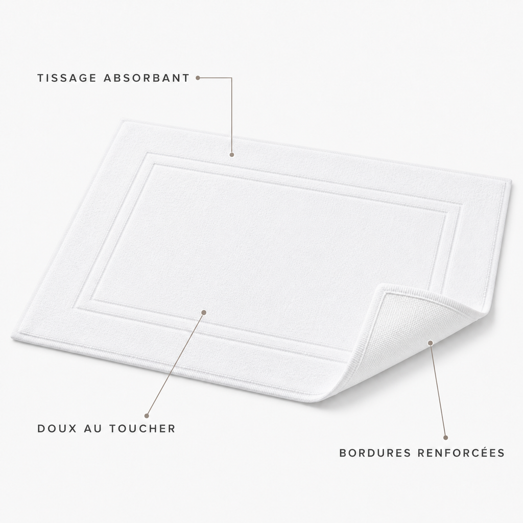 Tapis de bain hôtel premium
