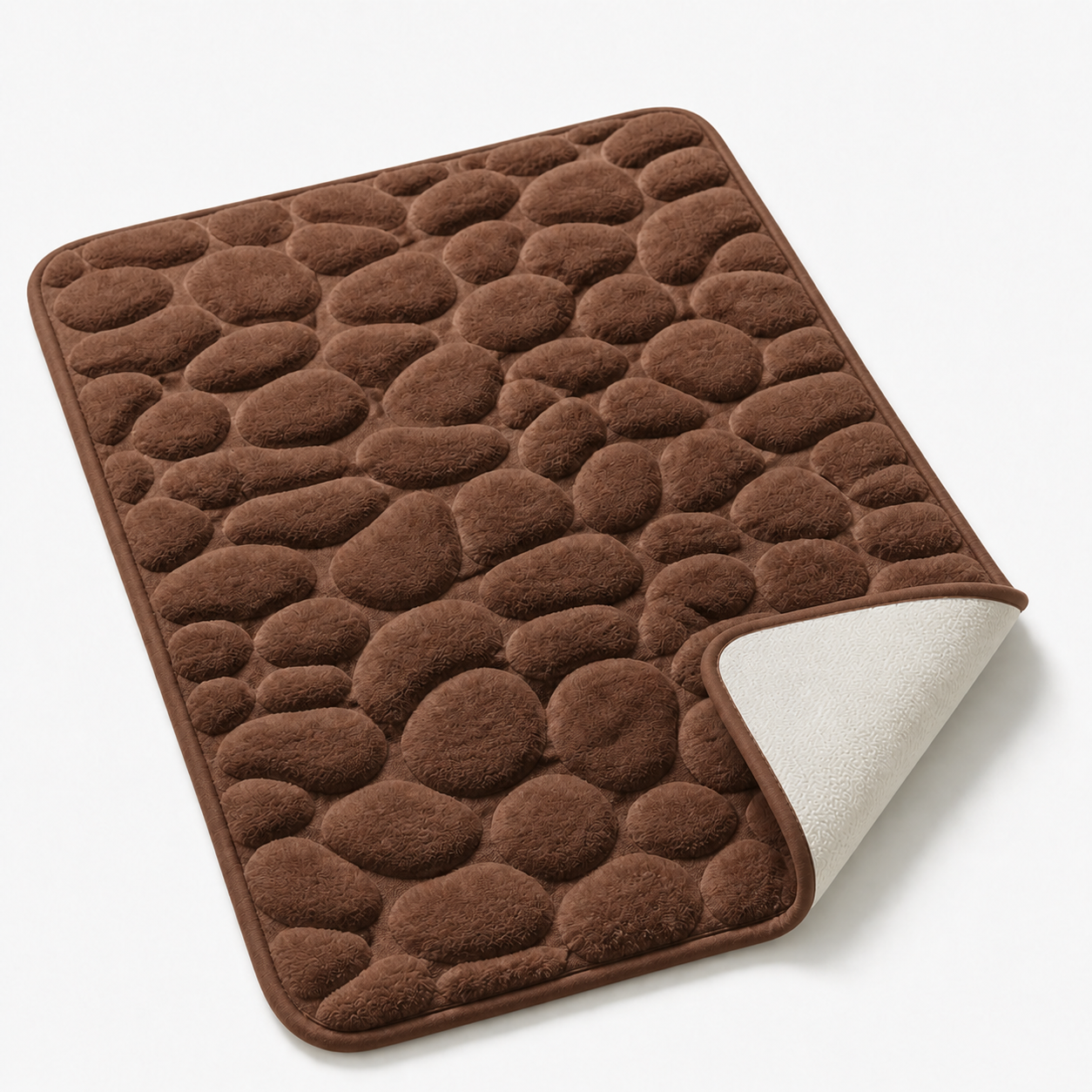 Tapis de bain effet pavé