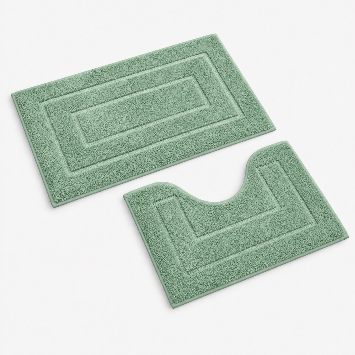 Ensemble de tapis de salle de bain à relief géométrique
