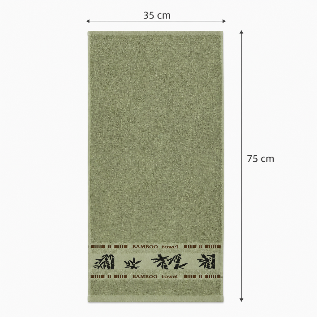Serviette pour les mains à motif bambou